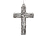 Sterling Silver Large Crucifix Necklace, Corpus Religious Large Pendant, (CH20-13)